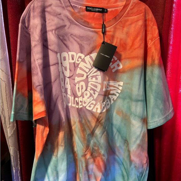 Dolce & Gabbana 1984 Summer Edition Multicolor Graphic Tee Oversized - Picture 1 of 9